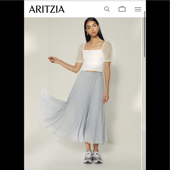 Aritzia Wilfred Terre Skirt/Lucite Gray SOLD OUT💕 - Picture 2 of 6